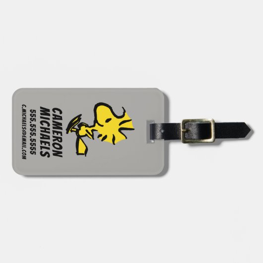 Étiquette À Bagage cacahuètes | Sauts de bois (Devant horizontal)