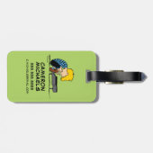 Étiquette À Bagage cacahuètes | Schroeder (Dos horizontal)