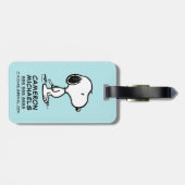 Étiquette À Bagage cacahuètes | Snoopy (Dos horizontal)