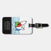 Étiquette À Bagage cacahuètes | Snoopy Beach Ball Beach (Devant horizontal)