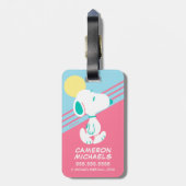 Étiquette À Bagage cacahuètes | Snoopy Deco Dreams Sun (Dos Vertical)
