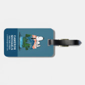 Étiquette À Bagage cacahuètes | Snoopy Dog Sunset View (Dos horizontal)