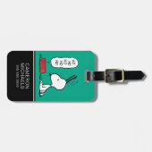 Étiquette À Bagage cacahuètes | Snoopy Ho Ho Ho Plat alimentaire (Devant horizontal)