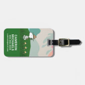 Étiquette À Bagage cacahuètes | Snoopy Leader du Pack (Devant horizontal)