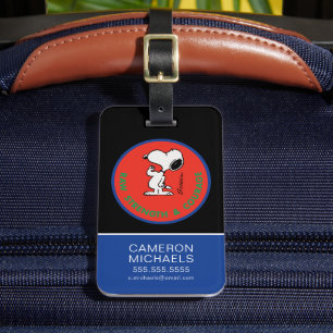 Étiquette À Bagage cacahuètes   Snoopy Raw Force & Courage Badge