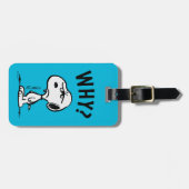 Étiquette À Bagage cacahuètes | Snoopy Se Demande Pourquoi ? (Devant horizontal)