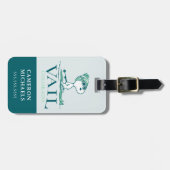 Étiquette À Bagage cacahuètes | Snoopy Vail Colorado (Devant horizontal)