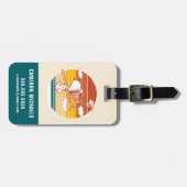 Étiquette À Bagage cacahuètes | Snoopy & Woodstock Ski Trip (Devant horizontal)