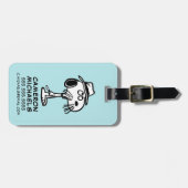 Étiquette À Bagage cacahuètes | Snoopy's Brother Spike (Devant horizontal)