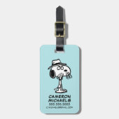 Étiquette À Bagage cacahuètes | Snoopy's Brother Spike (Devant Vertical)