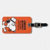 Étiquette À Bagage cacahuètes | Spike Smiling (Devant horizontal)