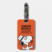 Étiquette À Bagage cacahuètes | Spike Smiling (Dos Vertical)