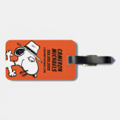 Étiquette À Bagage cacahuètes | Spike Smiling (Dos horizontal)