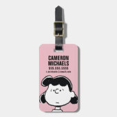 Étiquette À Bagage cacahuètes | Visages de Lucy (Devant Vertical)