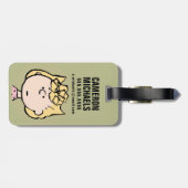 Étiquette À Bagage cacahuètes | Visages de Sally (Dos horizontal)