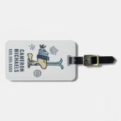 Étiquette À Bagage cacahuètes | Woodstock Ski Pro (Devant horizontal)