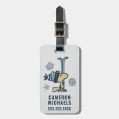 Étiquette À Bagage cacahuètes | Woodstock Ski Pro (Devant Vertical)