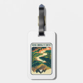 Étiquette À Bagage Cache la Poudre Colorado (Dos Vertical)