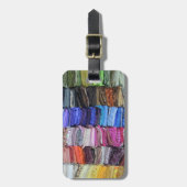 Étiquette À Bagage Cachette piquante de tissu (Devant Vertical)