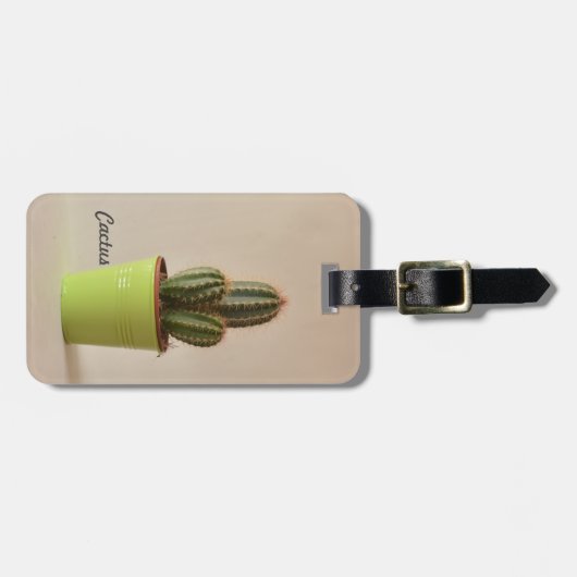 Étiquette À Bagage Cactus (Devant horizontal)