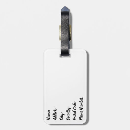 Étiquette À Bagage Cactus (Dos Vertical)