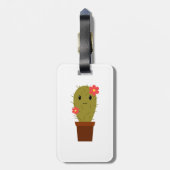 Étiquette À Bagage Cactus mignon de bébé (Dos Vertical)