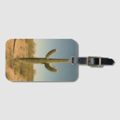 Étiquette À Bagage Cactus solitaire (Devant Horizontal)