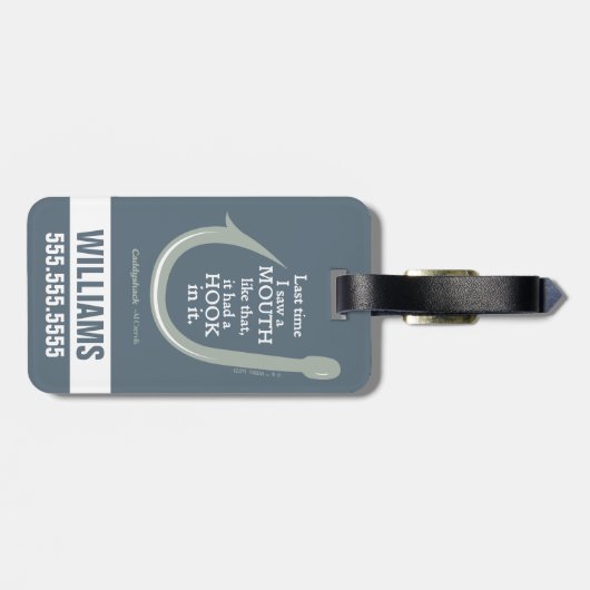 Étiquette À Bagage Caddyshack | Dernier Temps J'Ai Vu Une Bouche Comm (Dos horizontal)