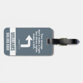 Étiquette À Bagage Caddyshack | Deux erreurs ne font pas un droit (Dos horizontal)