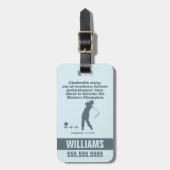 Étiquette À Bagage Caddyshack | Histoire des parapluies (Devant Vertical)