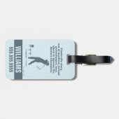 Étiquette À Bagage Caddyshack | Histoire des parapluies (Dos horizontal)