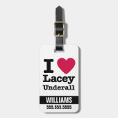 Étiquette À Bagage Caddyshack | I Love Lacey Underall (Devant Vertical)