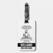 Étiquette À Bagage Caddyshack J'Ai Compris Ça Me Va (Dos Vertical)