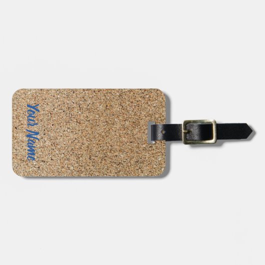 Étiquette À Bagage Cadeau Arrière - plan liège texture et structure (Devant horizontal)