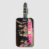 Étiquette À Bagage Cadeau de Demoiselle d'Honneur Photo Tribu de Mari (Devant Vertical)