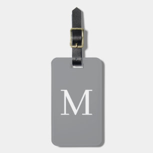 Étiquette À Bagage Cadeau de lettre d'alphabet initiale de monogramme