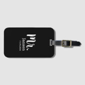 Étiquette À Bagage Cadeau de mariage durable pour hommes (Devant Horizontal)