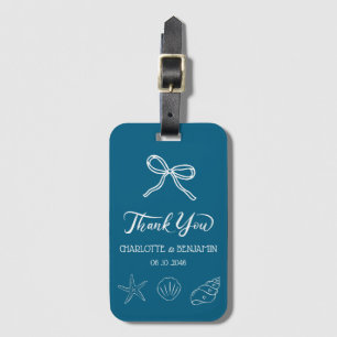 Étiquette À Bagage Cadeau de mariage original pour destination de pla