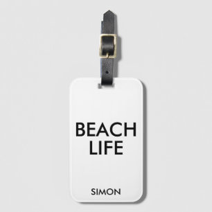 Étiquette À Bagage Cadeau de Sauveteur de Vie de Plage