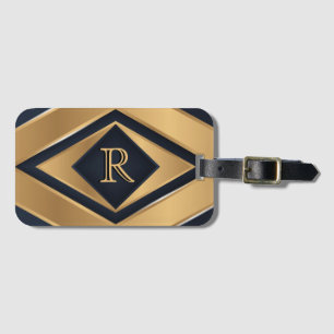 Étiquette À Bagage Cadeau de sport élégant à monogramme géométrique o