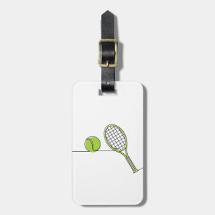 Étiquette À Bagage Cadeau de tennis de l'amant   de tennis