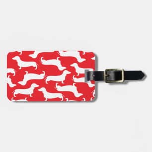 Étiquette À Bagage Cadeau parfait de motif mignon de teckel pour