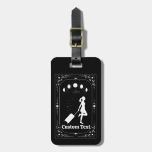 Étiquette À Bagage Cadeau Personnalisable de Tarot de Voyage Magique 