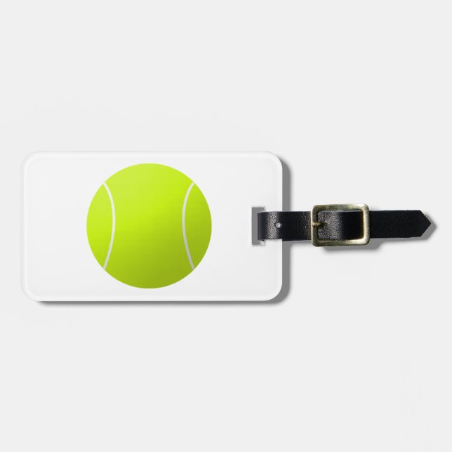 Étiquette À Bagage Cadeau personnalisé de balle de tennis (Devant horizontal)