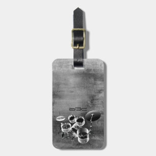 Étiquette À Bagage Cadeau réglé/personnalisé de tambour pour des