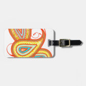 Étiquette À Bagage Cadeaux à la menthe orange jaune moderne (Devant horizontal)
