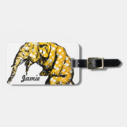 Étiquette À Bagage Cadeaux Circus Elephant (Devant horizontal)