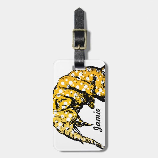 Étiquette À Bagage Cadeaux Circus Elephant (Devant Vertical)