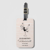 Étiquette À Bagage Cadeaux de soirée de jeune fille (Devant Vertical)