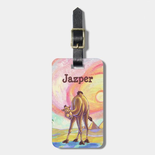 Étiquette À Bagage Cadeaux et accessoires de chameaux (Devant Vertical)